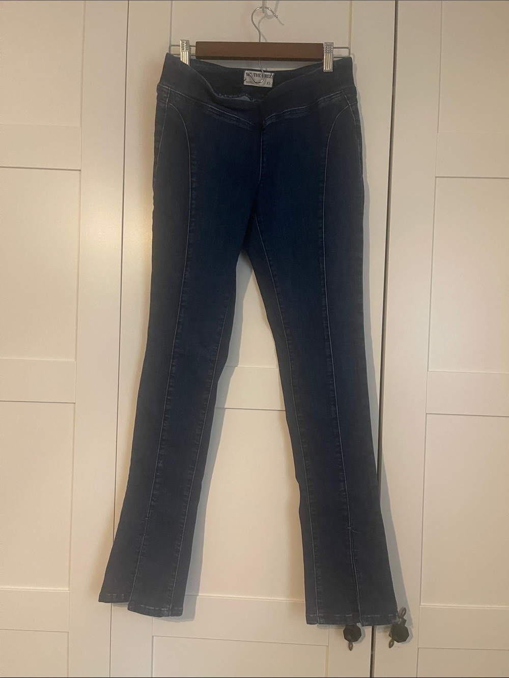 Free People We the Free Dark Blue Women's Stretch Bootcut Jeans
